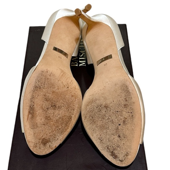 LIKE NEW in box Badgley Mischka Dana Peep Toe Pumps Sz 10 - Picture 10 of 13